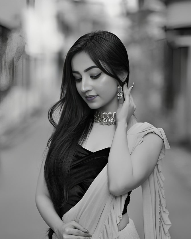 black and white dp for girls
