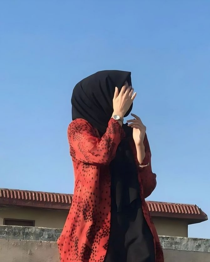 muslim girl dpz hijab hidden face